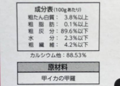 成分表